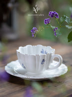 Ivory Bloom Vintage Tea & Coffee Cup Set