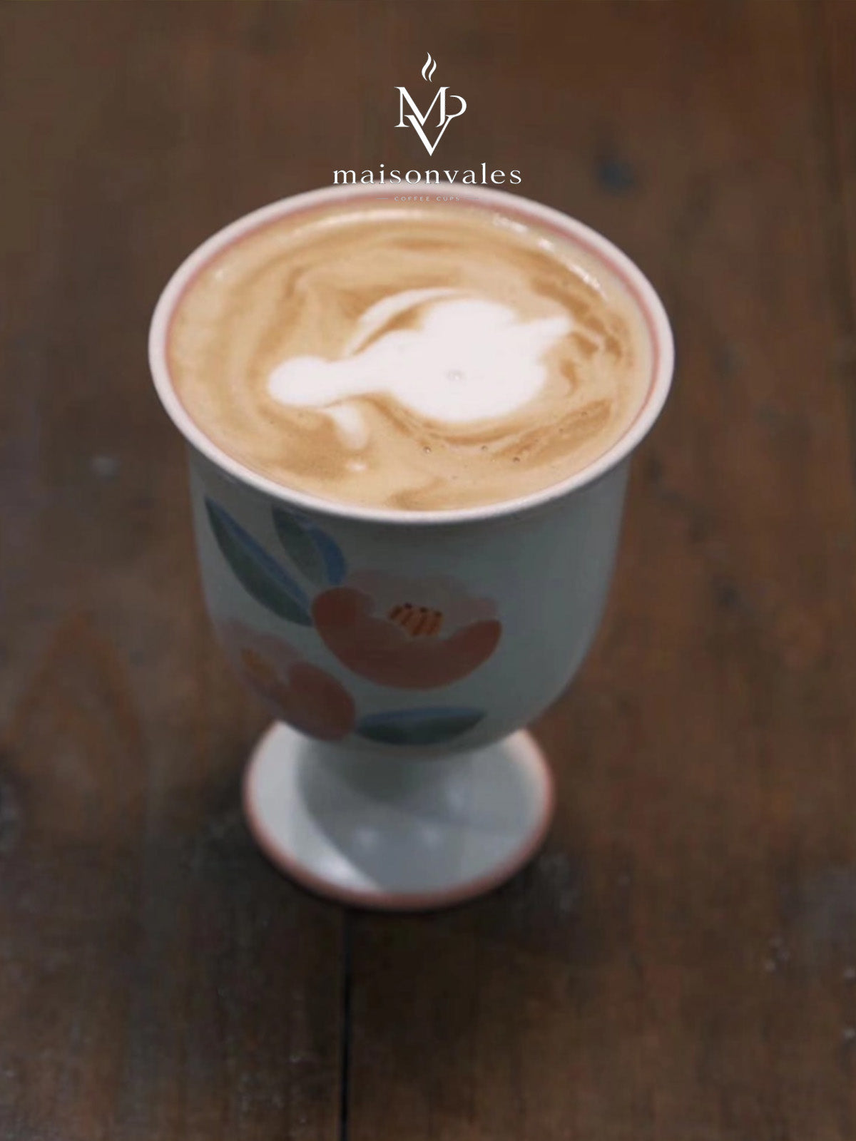 Camellia Stem Artisan Latte Goblet