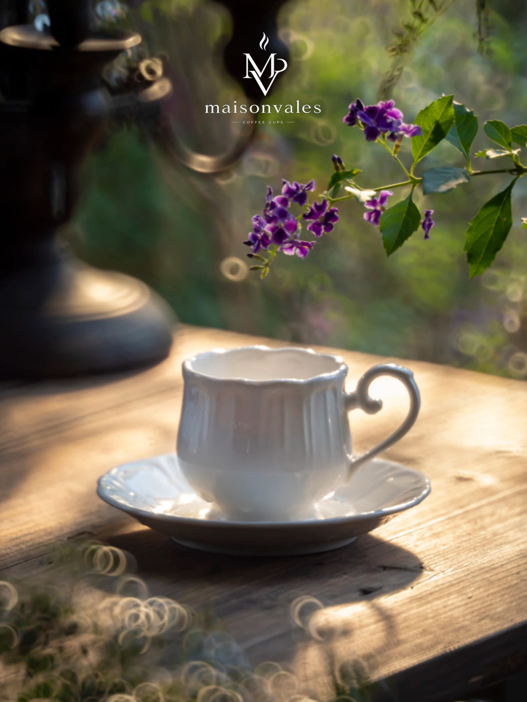 Petite Heirloom Mini Ceramic Cup & Saucer