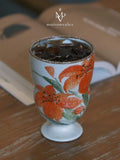 Floral Muse Stemmed Ceramic Cup
