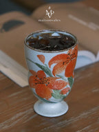 Floral Muse Stemmed Ceramic Cup
