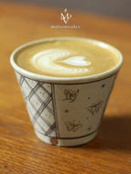 Ash Glaze Crackle Latte Choko Cup
