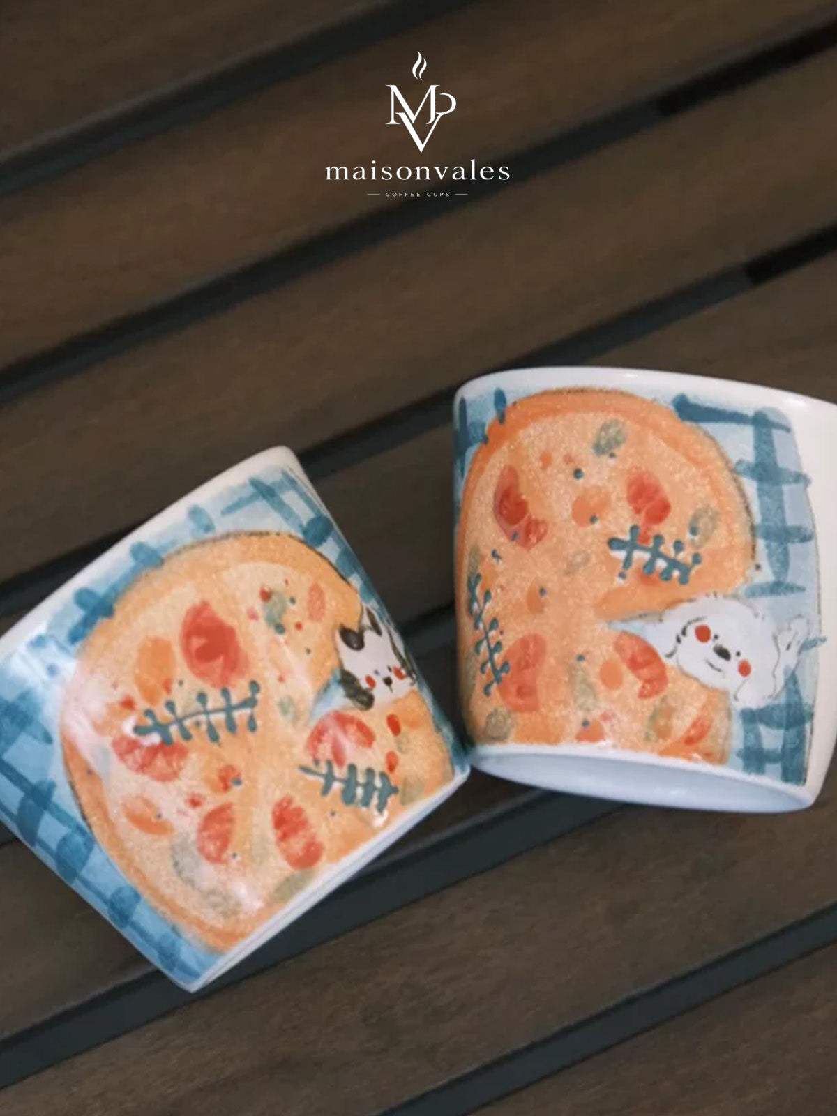 Pizza Pup & Cat Handheld Choko Mug