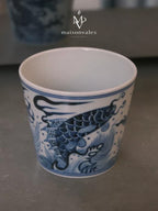 Dragon Tide Wood-Fired Blue & White Mug