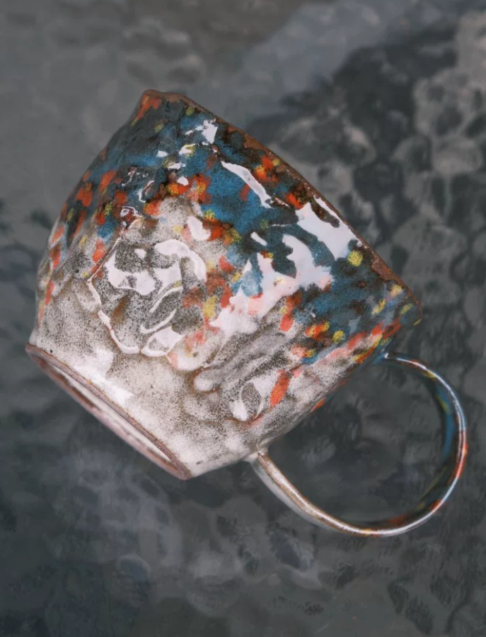Confetti Clay Artisan Latte Mug