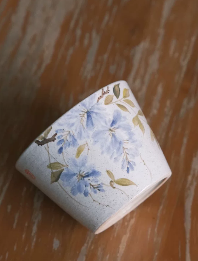 Wisteria Blush Pink Clay Cup
