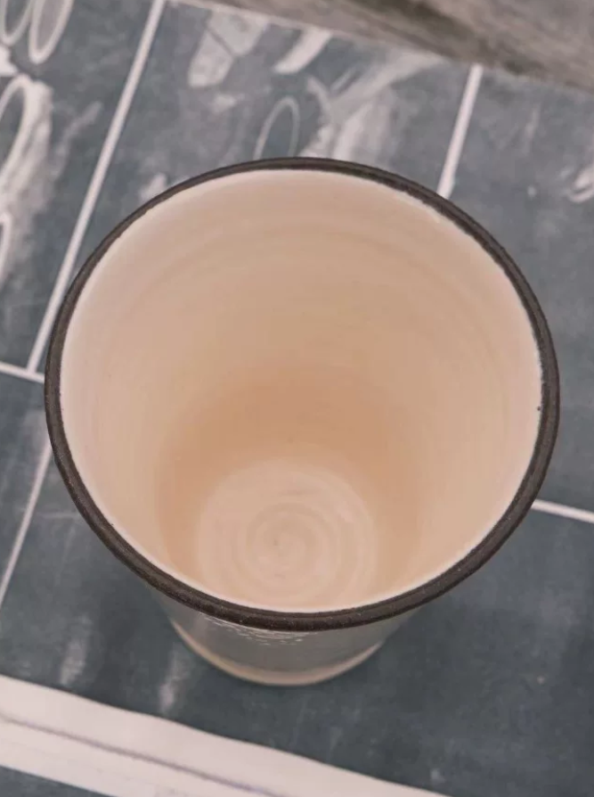 Hydrangea Blush Handcrafted Grip Cup