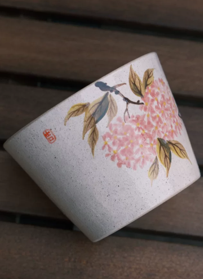 Pink Hydrangea Choko Coffee Cup