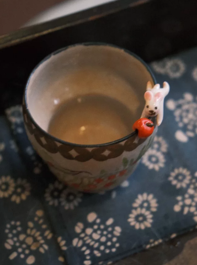 Bunny Ember Handheld Ceramic Mug
