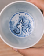 Dragon Tide Wood-Fired Blue & White Mug